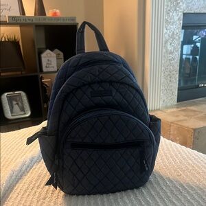 Vera Bradley Quilted Navy Backpack